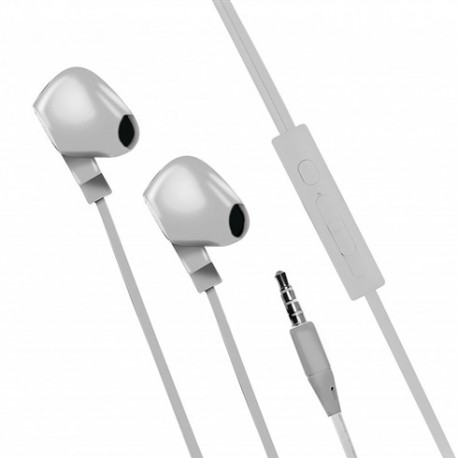 AURICOLARI FILARI CON ATTACCO JACK 3,5 MM COLORE BIANCO GARANZIA A VITA