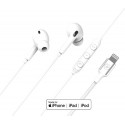 AURICOLARI FILARI CON ATTACCO USB LIGHTNING COLORE BIANCO GARANZIA A VITA
