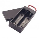 PORTAPILE PER 2 BATTERIE 18650 CON INTERRUTTORE