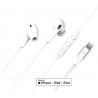 AURICOLARI FILARI CON ATTACCO USB LIGHTNING COLORE BIANCO GARANZIA A VITA