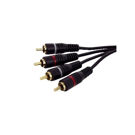 CAVO AUDIO HIGH END GOLD CONDUTTORE IN RAME 2 SPINE RCA / 2 SPINE RCA 1,5 METRI
