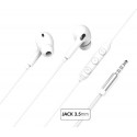 AURICOLARI IN-EAR JACK 3,5mm COLORE BIANCO
