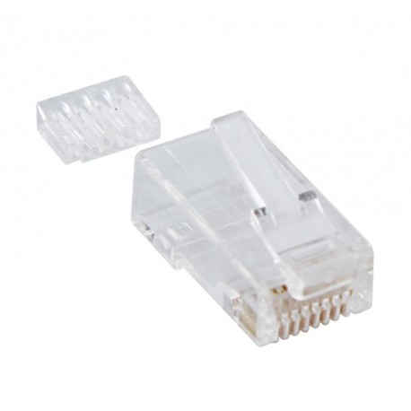 SPINA PLUG RJ45 CAVEL ORIGINALE CATEGORIA6-6A DIAMETRO FORI 1,1mm X CAVO LAN640-LAN6A40