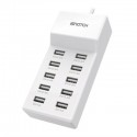 ALIMENTATORE 10 PORTE USB 10AMPER 50WATT SMART HOME CHARGER COLORE BIANCO