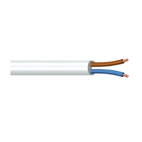 CAVO ELETTRICO MULTIPOLARE 2X0,50 COLORE BIANCO