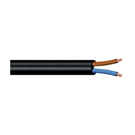 CAVO ELETTRICO MULTIPOLARE 2X0,75 COLORE NERO