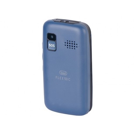 TELEFONO CELLULARE CON APERTURA A CONCHIGLIA TREVI FLEX 50 C BLU