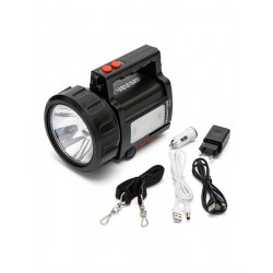 FARO TORCIA LED RICARICABILE A LED 10 WATT+ LANTERNA+ POWERBANK DOOMSTER TREKK