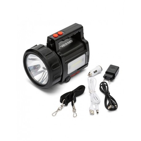 FARO TORCIA LED RICARICABILE A LED 10 WATT+ LANTERNA+ POWERBANK DOOMSTER TREKK FARO TORCIA LED RICARICABILE A LED 10 WATT+ LANTERNA+ POWERBANK DOOMSTER TREKK