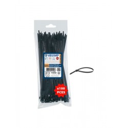 FASCETTE NERE IN NYLON 2,5X200 CONFEZIONE DA 100 pz
