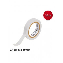 NASTRO ISOLANTE IN PVC SPESSORE 0,13mm 19mmX25 METRI COLORE BIANCO