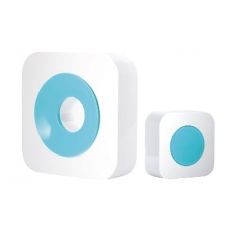 CAMPANELLO WIRELESS CON PORTATA 150 METRI QH-858S BIANCO/AZZURRO