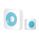 CAMPANELLO WIRELESS CON PORTATA 150 METRI QH-858S BIANCO/AZZURRO