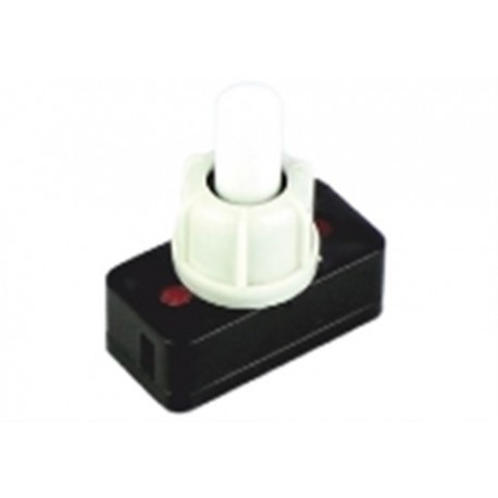 INTERRUTTORE A PULSANTE STABILE PER ABATJOUR BIANCOON-OFF