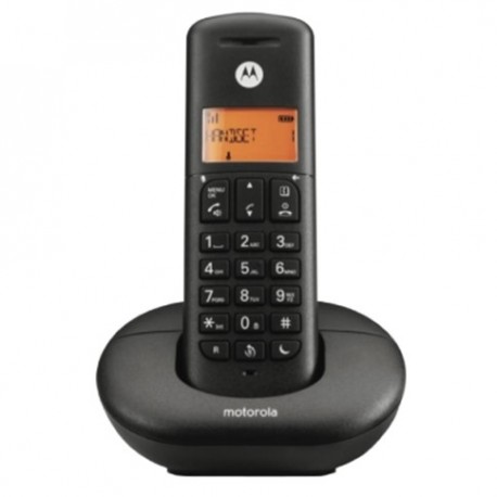 TELEFONO CORDLESS MOTOROLA E201 COLORE NERO