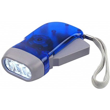 TORCIA CON DINAMO 3 LED VARI COLORI