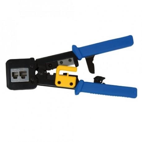 PINZA A CRIMPARE CON CRICCHETTO PER SPINE MODULARI PASSANTI