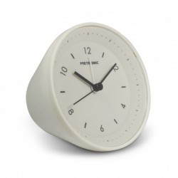 SVEGLIA DA TAVOLO ANALOGICA GIROSCOPICA COLORE BIANCO