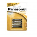 BATTERIA MINISTILO ALCALINA AAA PANASONIC ALKALINE POWER BLISTER DA 4PCS