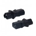 ADATTATORE SPINA C6(TRIFOGLIO)PRESA C13 TRIPOLARE