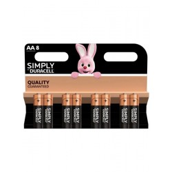 PILA ALCALINA STILO AA DURACELL SIMPLY (BLISTER 8PZ) MN 1500