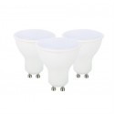 KIT 3 LAMPADINE LED GU10 7W 120° LUCE NATURALE 4000°K