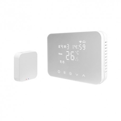 TERMOSTATO SMART A BATTERIE SOFT TOUCH COLORE BIANCO HEYTHERMO-FREE