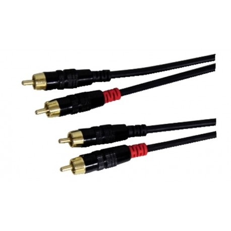 CAVO LINE PROFESSIONALE 2 SPINE RCA / 2 SPINE RCA LUNGHEZZA 5 METRI