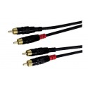 CAVO LINE PROFESSIONALE 2 SPINE RCA / 2 SPINE RCA LUNGHEZZA 5 METRI