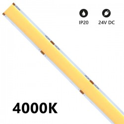 STRISCIE LED COB IP20 5 METRI 4000K 24 VOLT 25W/m 2750lm/m