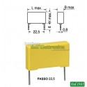 CONDENSATORE POLIESTERE 600Vcc PASSO 22,5 - 100.000pf - 0,1mf - 100nF
