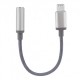 ADATTATORE LIGHTNING MFI / JACK 3,5 mm COLORE GRIGIO