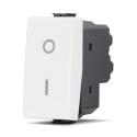 INTERRUTTORE BIPOLARE 01 JOY 502B COLORE BIANCO MATIX BTICINO