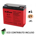 BATTERIA A PIOMBO RICARICABILE ERMETICA EV 12VOLT 22Ah