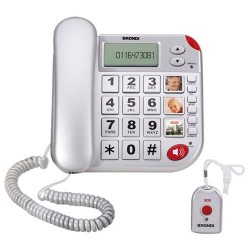 TELEFONO CON TELECOMANDO PER CHIAMATE DI SOCCORSO BRONDI SUPER BRAVO PLUS