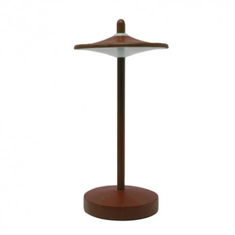 LAMPADA DA TAVOLO IN ALLUMINIO A BATTERIA 1W SAKÈ CORTEN