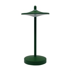 LAMPADA DA TAVOLO IN ALLUMINIO A BATTERIA 1W SAKÈ VERDE