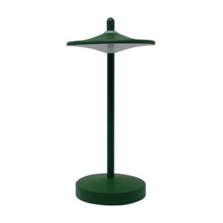 LAMPADA DA TAVOLO IN ALLUMINIO A BATTERIA 1W SAKÈ VERDE