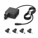 ALIMENTATORE ASUS ACER SAMSUNG TOSHIBA 65 WATT CON 4 SPINOTTI