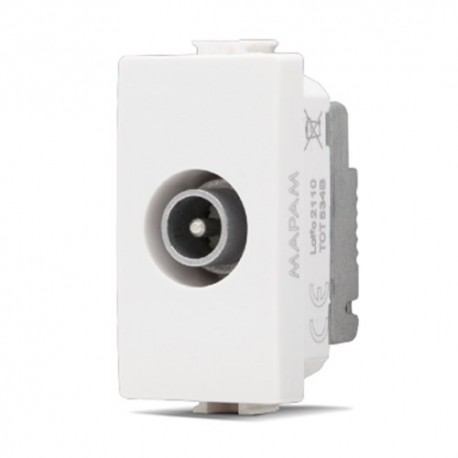 PRESA TV PASSANTE JOY 534b COLORE BIANCO