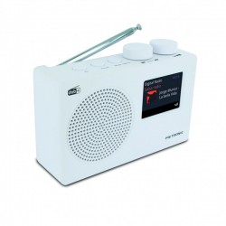 RADIO PORTATILE DIGITALE DAB+ E FM RDS CON DISPLAY COLORE BIANCO