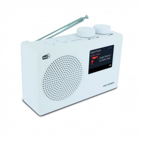 RADIO PORTATILE DIGITALE DAB+ E FM RDS CON DISPLAY COLORE BIANCO