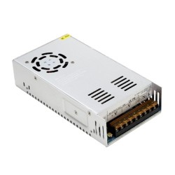 ALIMENTATORE PER LED GRIGLIATO 350 WATT 12 VOLT CON VENTOLA DI RAFFREDDAMENTO