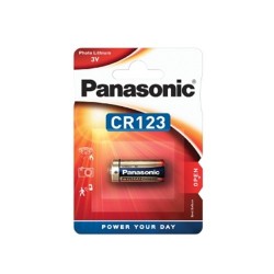 PILA CILINDRICA A LITIO CR123 PANASONIC ORIGINAL CR123AL/1BP