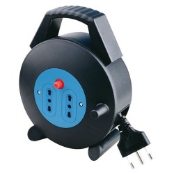 AVVOLGICAVO CON 2 PRESE BIPASSO E CAVO DA 5 METRI MOD SL-2
