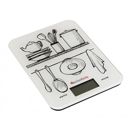 BILANCIA DA CUCINA CON PIATTO IN VETRO GLASS