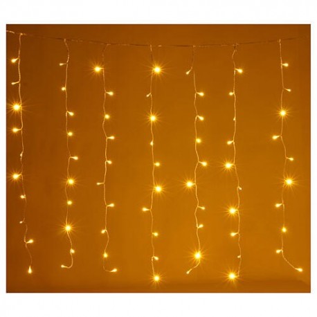 TENDA LED LUCI NATALIZIE 288 LED COLORE BIANCO CALDO LUNGHEZZA LED 3,5 METRI LUNGHEZZA CAVO 4 METRI 220 VOLT