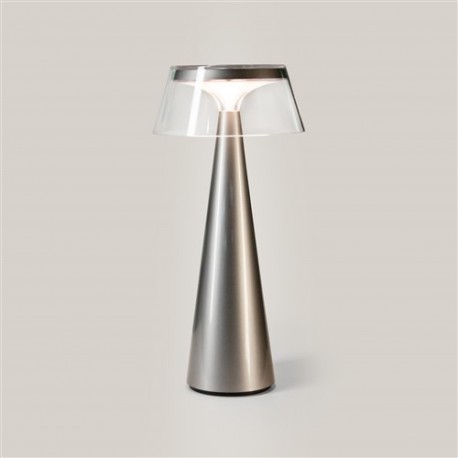 LAMPADA LED CON RICARICA WIRELESS EVA COLORE GRIGIO