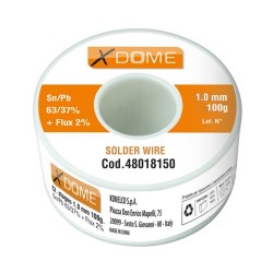 STAGNO ROCCHETTO 100 GRAMMI DIAMETRO 1mm sn60/pb40 XDOME