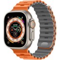 SMARTWATCH MODELLO ULTRA COLORE ARANCIO 49MM DISPLAY HD 2.09 DOPPIO CINTURINO OCEAN E ALPINE